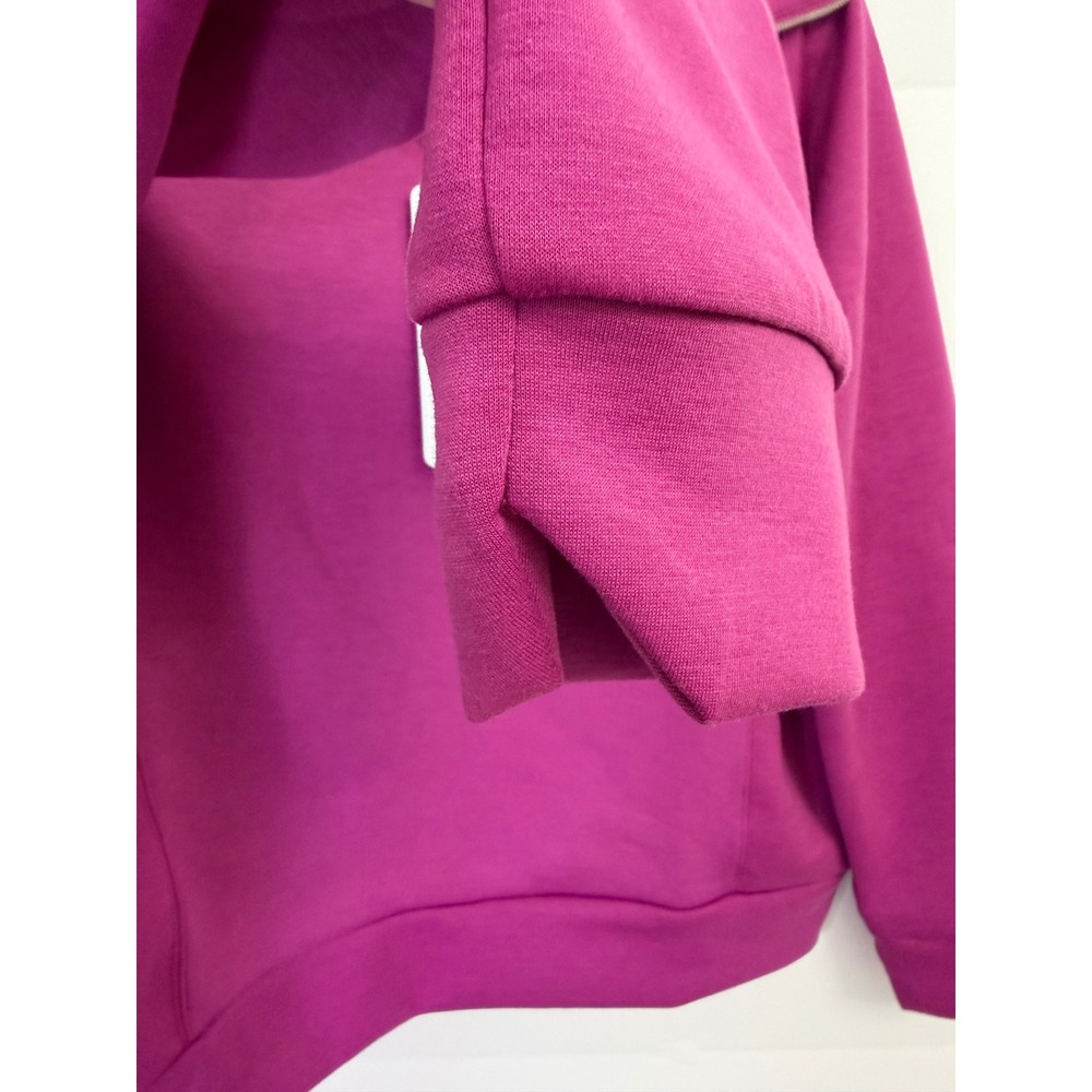 Dear Scarlett Womens Magenta Quarter Zip Pullover Sweatshirt‎ TRV-HAMPTONS Small - Picture 3 of 12
